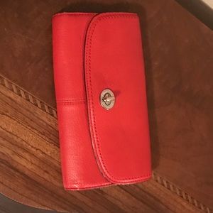 Beautiful red Coach wallet