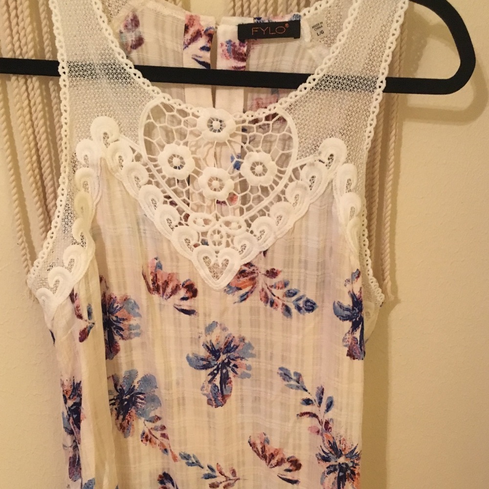NWOT Floral Tank Top