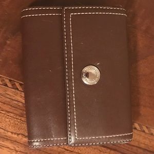 Beautiful chocolate brown leather Coach wallet