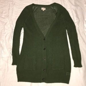 Oversized LA Hearts Green Cardigan🌲