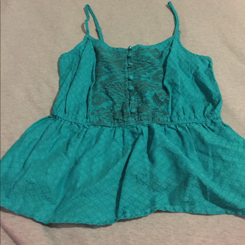 Blue/green blouse