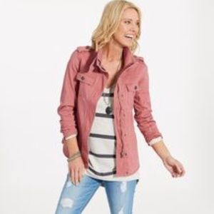 Blush utility jacket