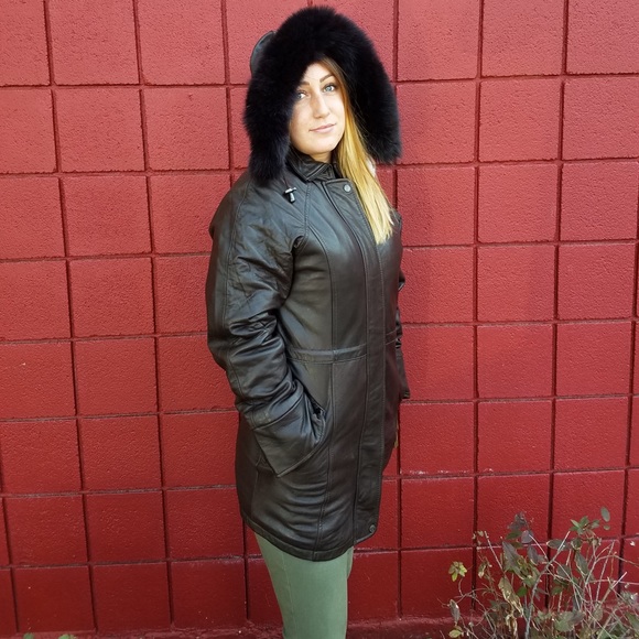 Knolels & Carter Lamb Leather Real Fox Fur Lining - Picture 2 of 8