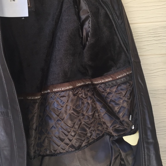 Knolels & Carter Lamb Leather Real Fox Fur Lining - Picture 7 of 8