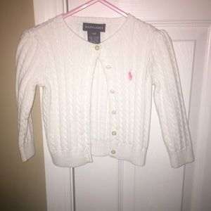 White button up Polo Cardigan
