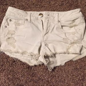 White AEO shorts