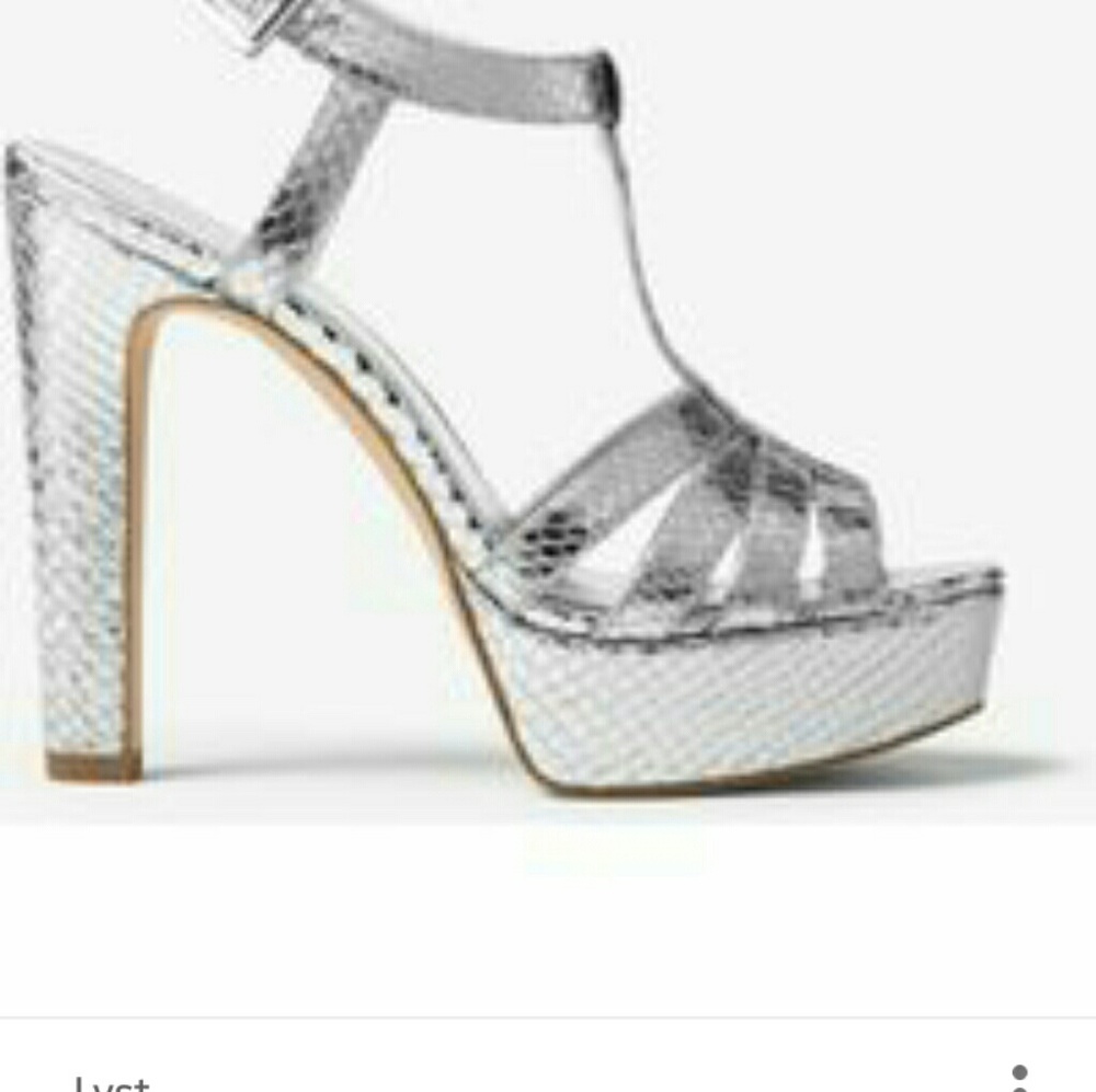 MICHAEL Michael Kors silver metallic sandals