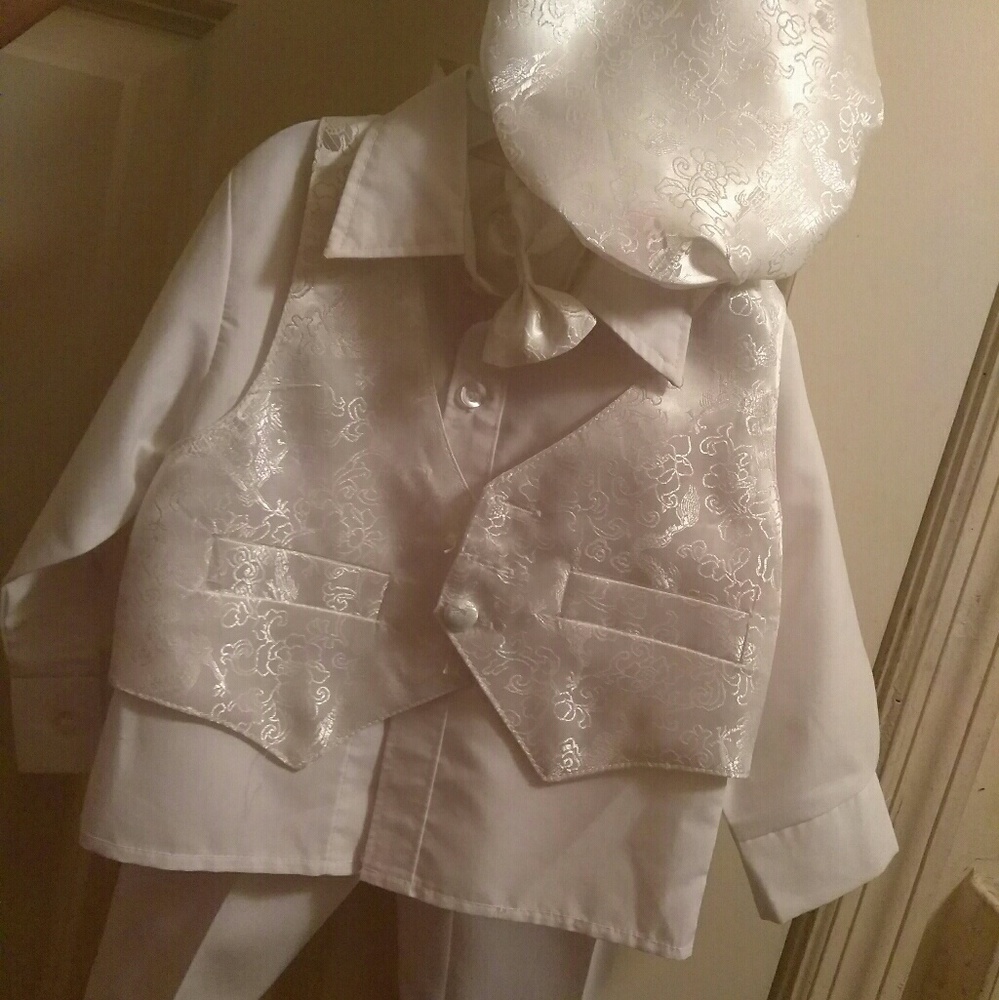 Christening suit for a baby boy