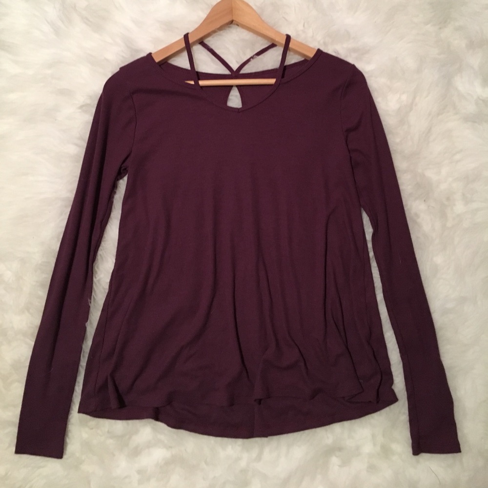 Maroon Long sleeve Tee