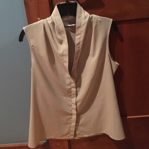 Calvin Klein Sleeveless Blouse - Picture 2 of 6