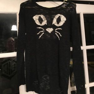 Medium Black Cat Sweater