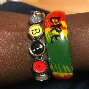 NEW! Typewriter key style clasp bracelet