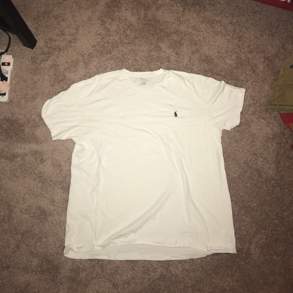 White polo tee