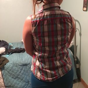 Button down tank top