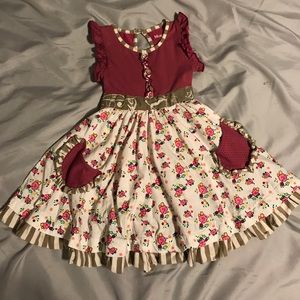 Mustard Pie Dress Sz 18 Months