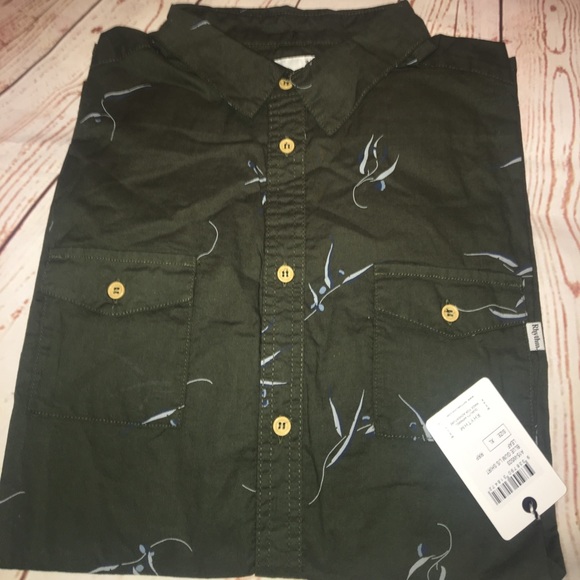 Rhythm Men's Blue Gum Ls Shirt Long Sleeve - Picture 5 of 6