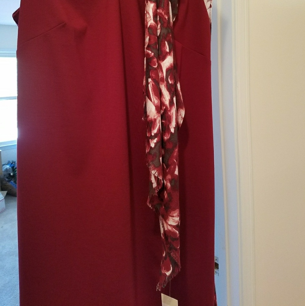 Beautiful Wine Sleeveless Dress 18W