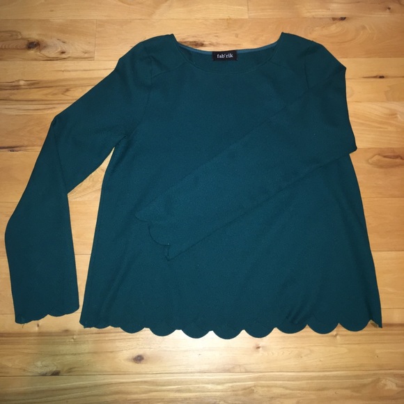 Emerald green Fabrik top - Picture 6 of 7