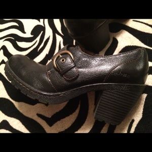 •FINAL PRICE•bøc black heel ankle shoes w/buckle