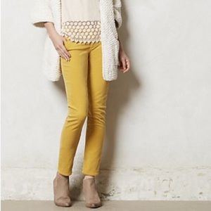 J.Crew mustard yellow corduroy toothpick pants