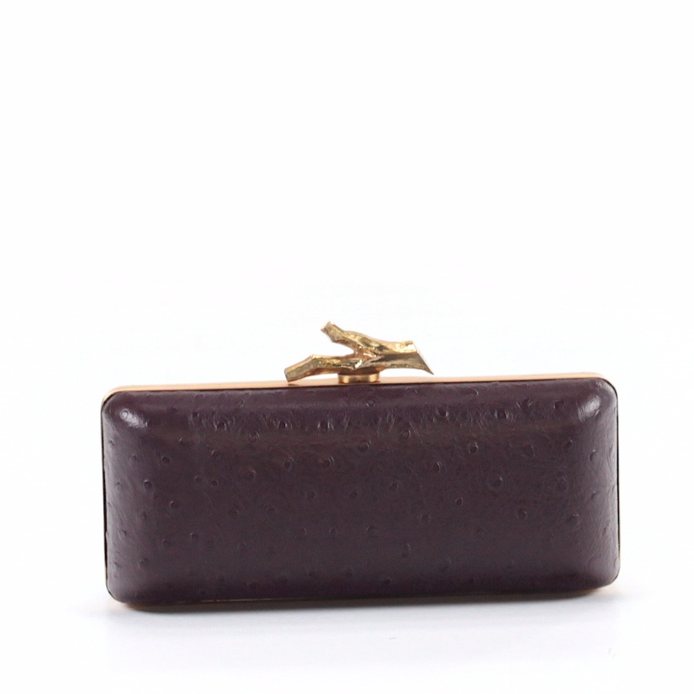 Diane von Furstenberg Tonda Ostrich Clutch - Picture 2 of 4