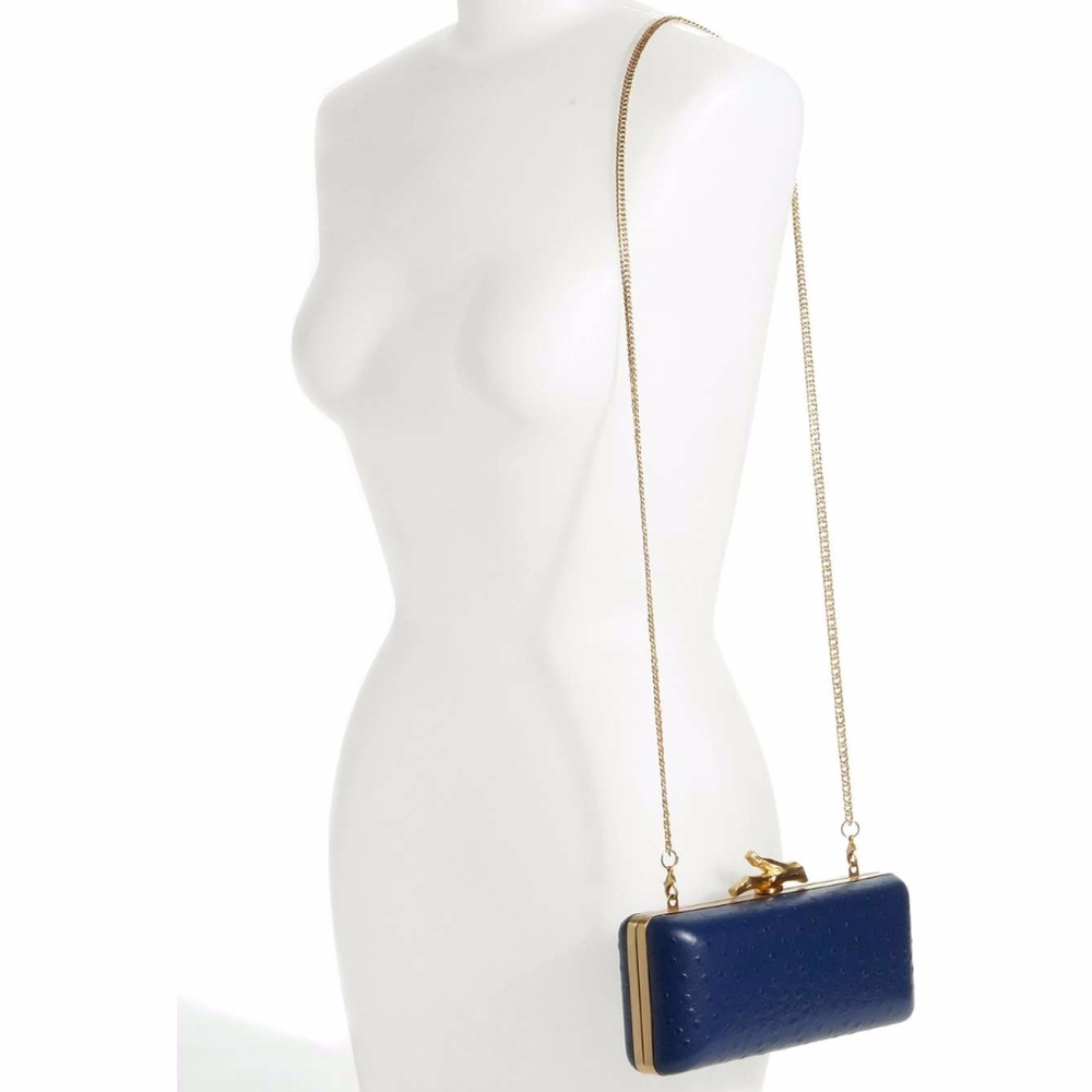 Diane von Furstenberg Tonda Ostrich Clutch - Picture 4 of 4