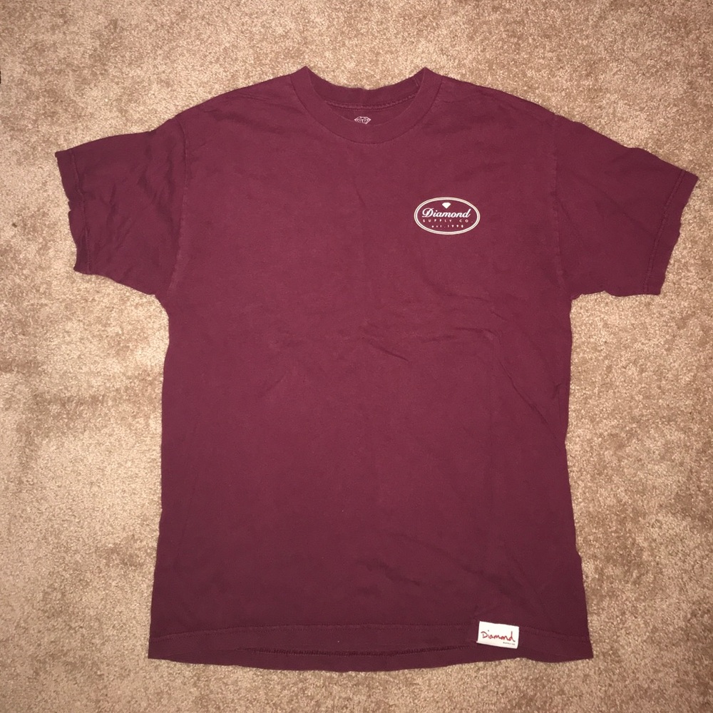 Maroon diamond supply co. Graphic tee