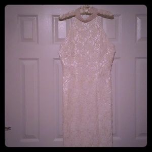 Ivory Beaded Wedding/Prom Dress