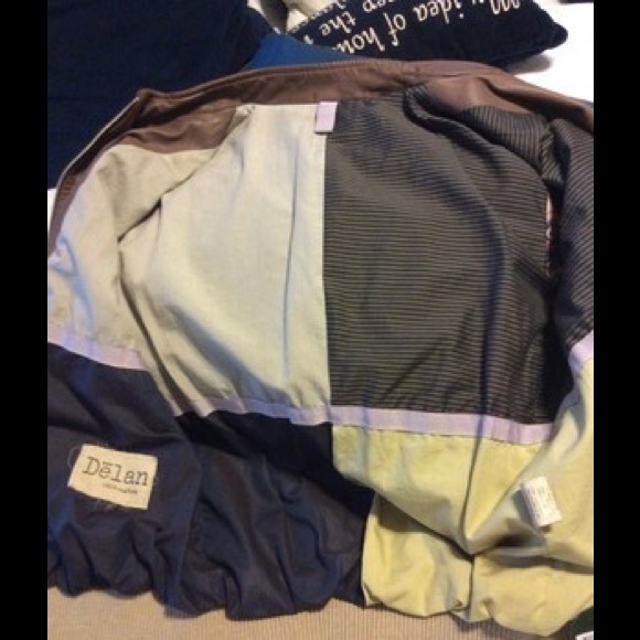 Delan Caramel Leather Bomber - Picture 8 of 8