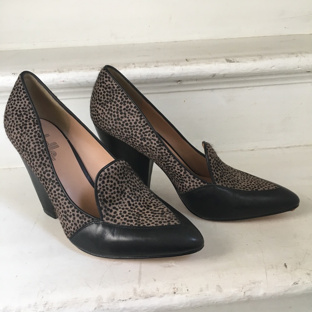 Belle by Sigerson Morrison calf hair pumps