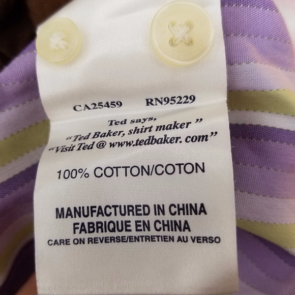 Ted Baker Endurance Mens Cotton Dress Shirt - Picture 7 of 7