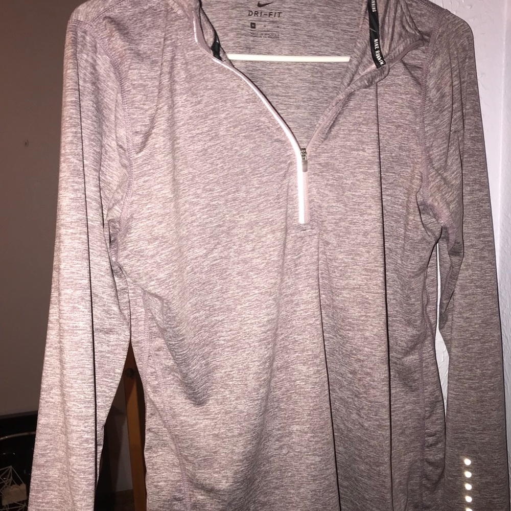 Nike purple half-zip