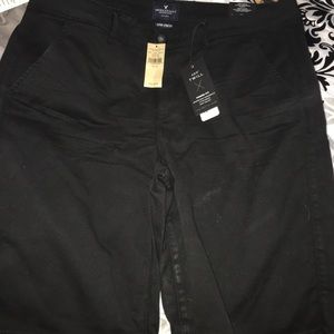 American eagle black dress shorts