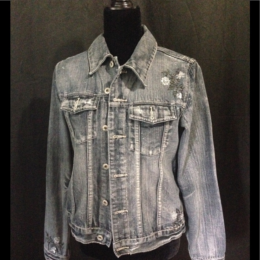 Dark Denim Stone Washed Jean Jacket