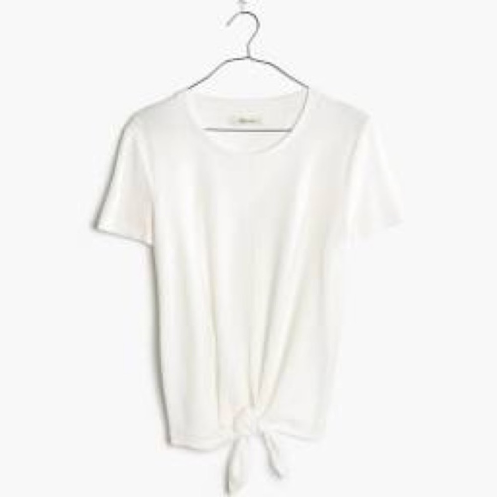 Madewell tie front shirt