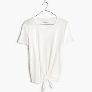 Madewell tie front shirt
