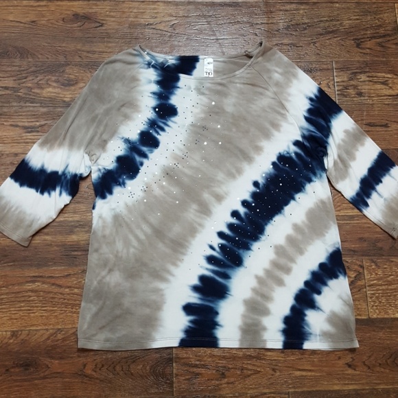 Thomas & Olivia Tops - Thomas and Olivia Tie Die Bling Top