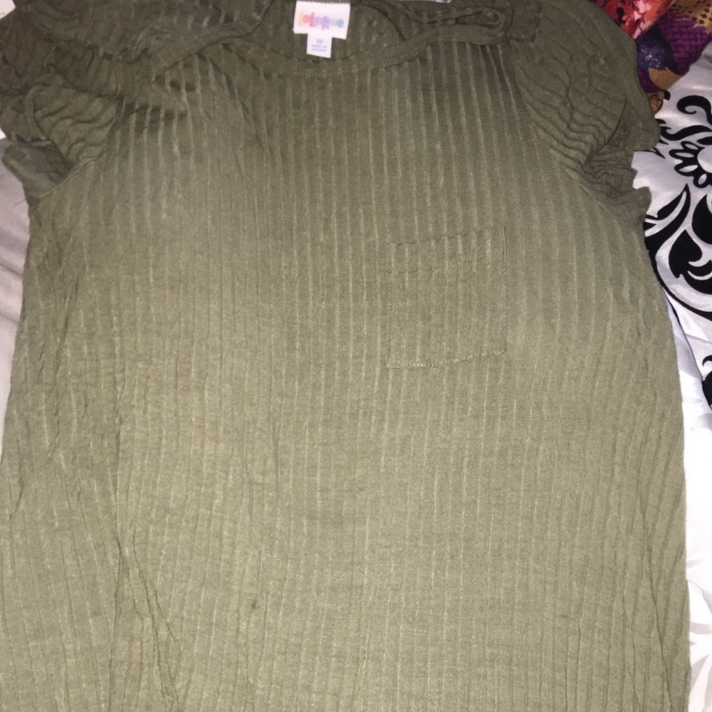 Ribbed olive green Carly