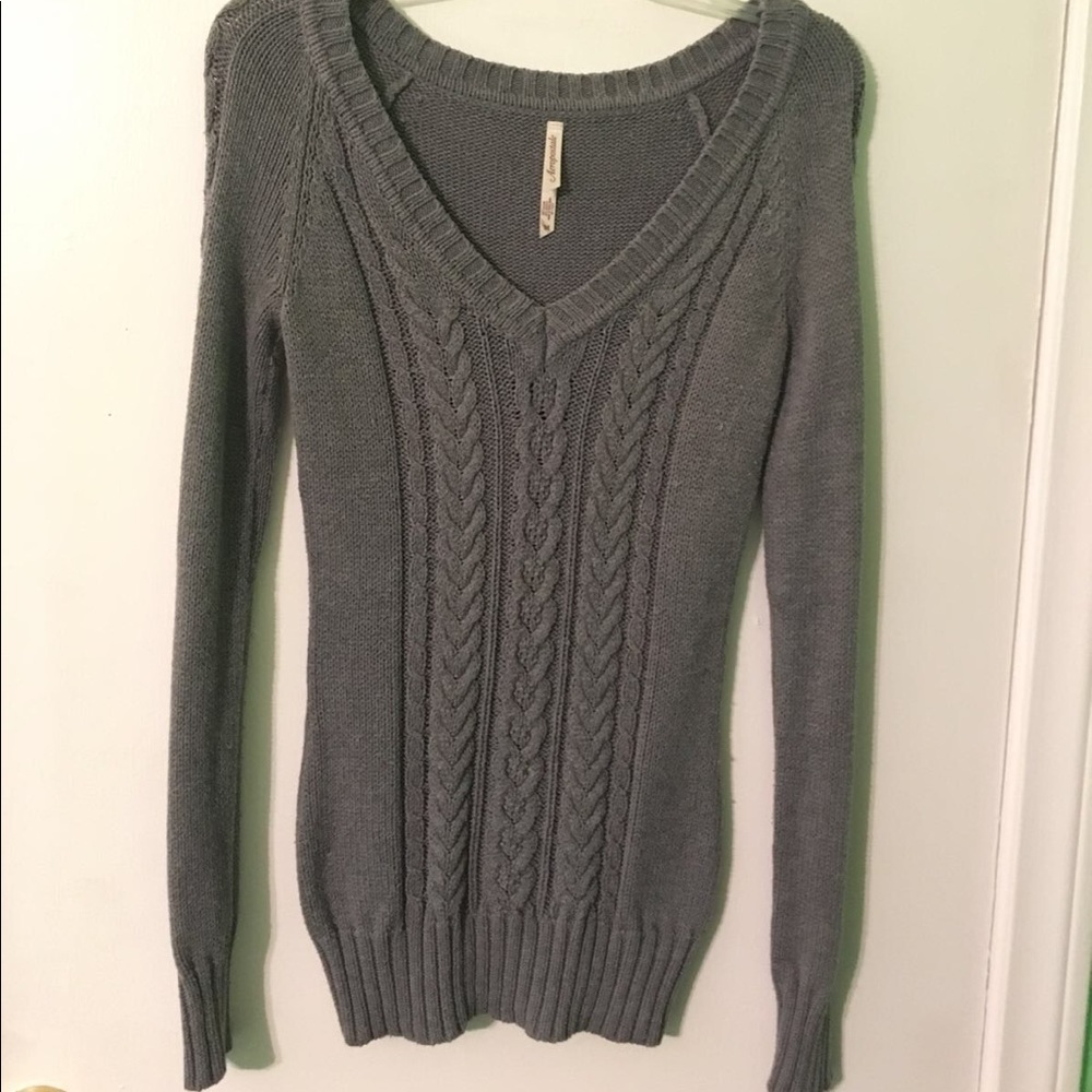 Gray sweater