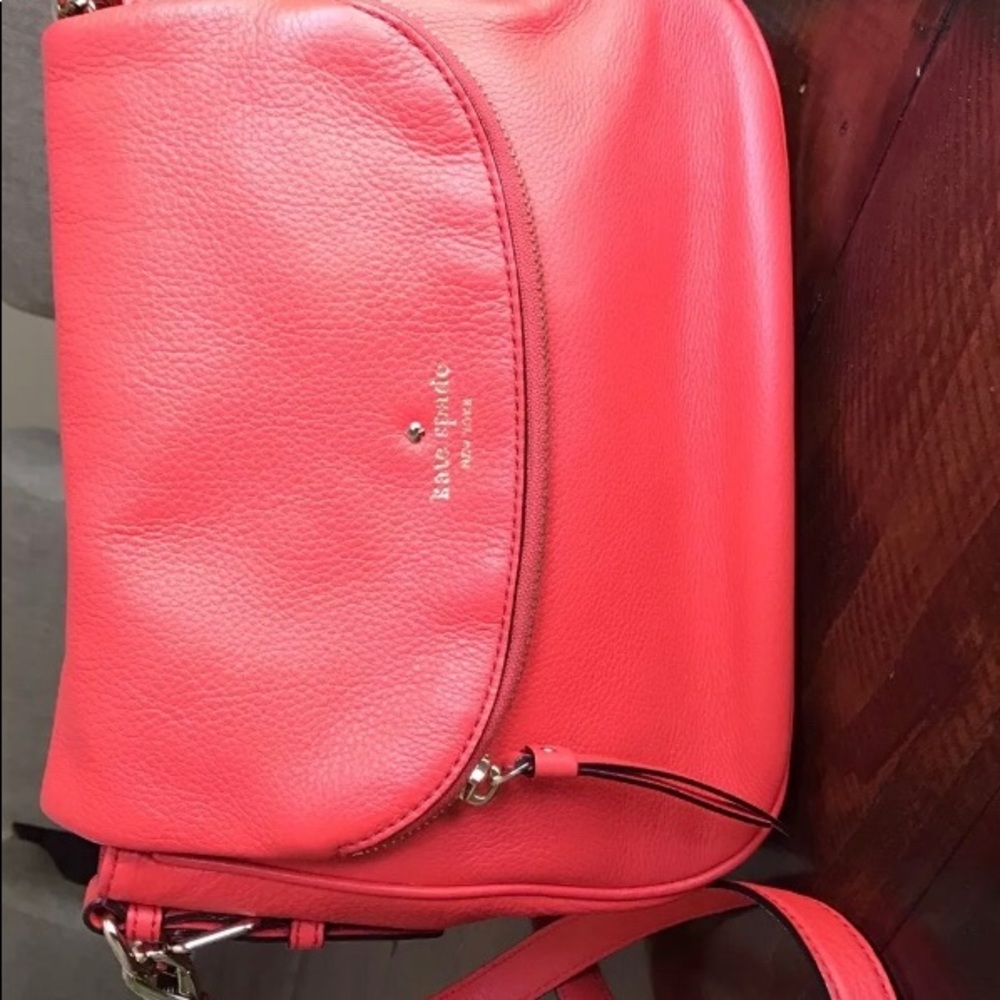Kate Spade Red Devin Cobble Hill Handbag