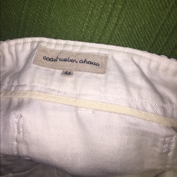 Coast Weber Ahaus cream ramie pants size 8 - Picture 3 of 3