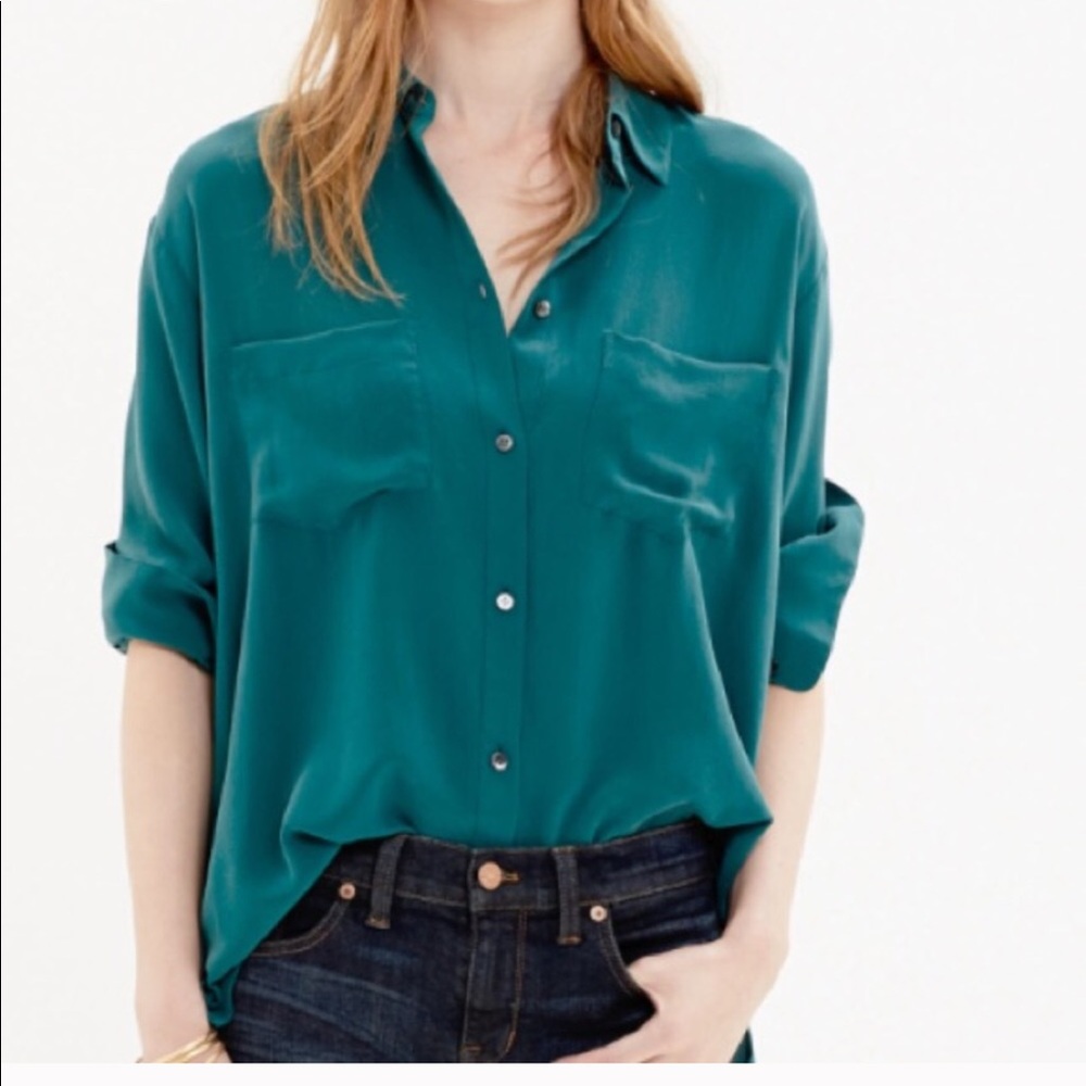 Madewell silk top
