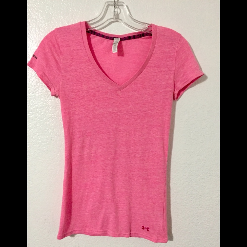 Under Armour Pink Charged Cotton Tee Size XS