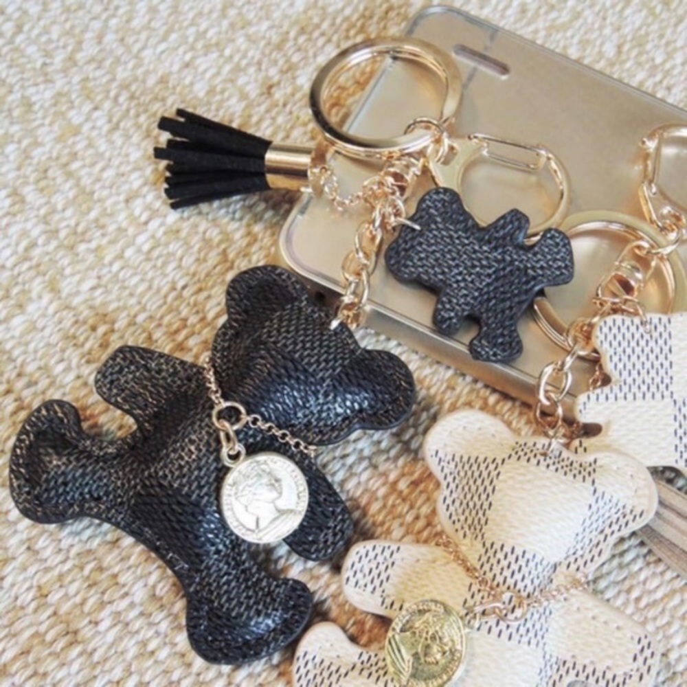 Teddy Bear Bag Charm Keychain - Picture 3 of 3