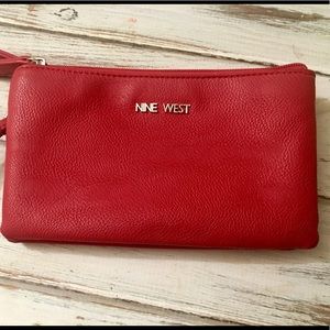 NINE WEST Red Leather Purse Wallet!❤️