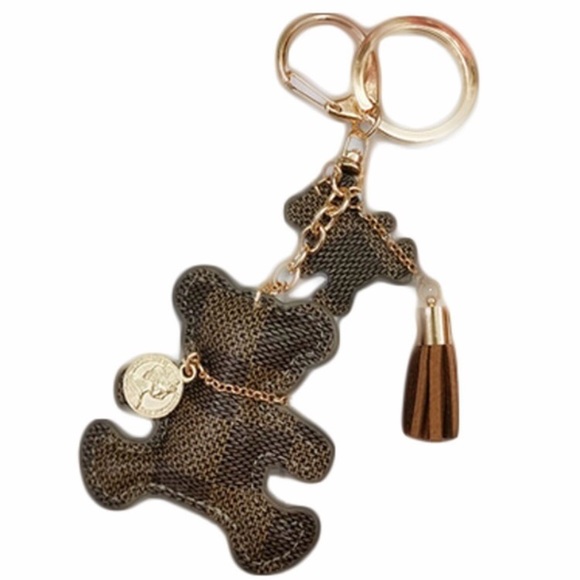 Teddy Bear Bag Charm Keychain - Picture 2 of 3