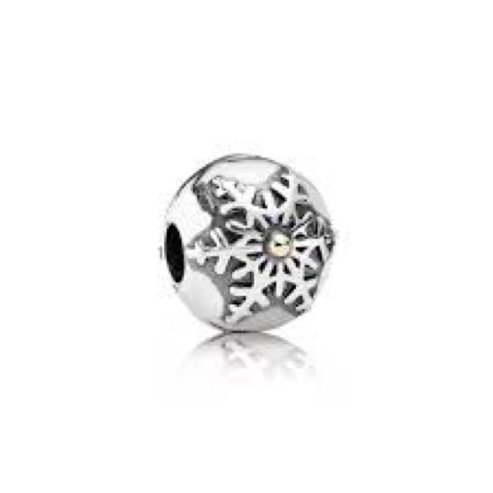 PANDORA 14K & Silver Winter Wonderland Charm