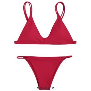 Zaful low waisted spaghetti strap bikini