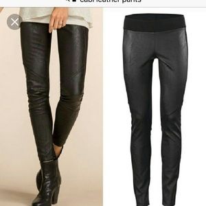 Cabi vegan faux leather leggings