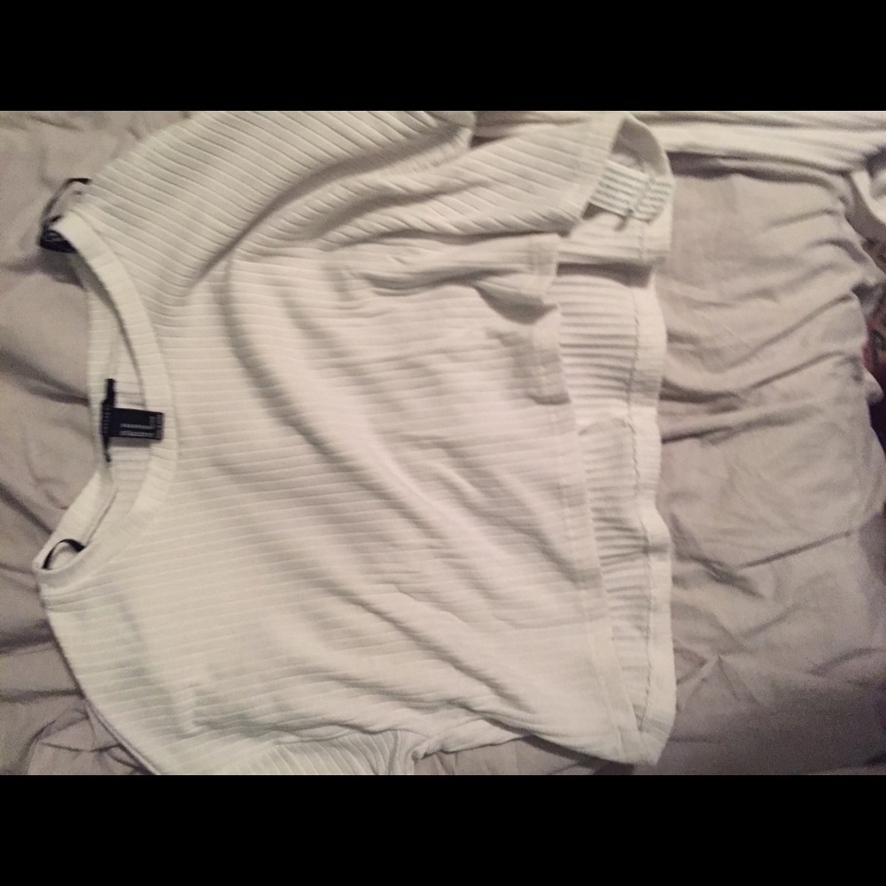 White forever 21 crop top